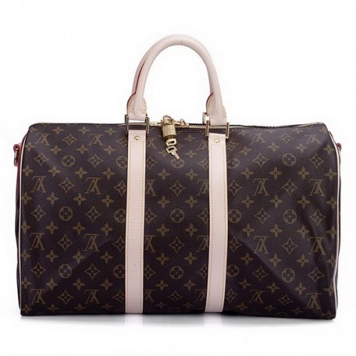 Kabelka Louis Vuitton Monogram Canvas Keepall 45 s ramenním popruhem M41418