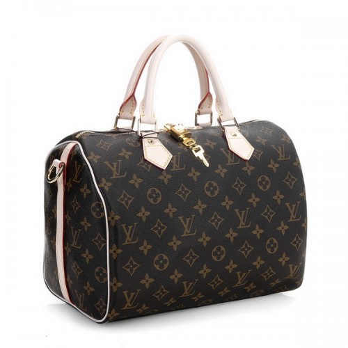 Kabelka Louis Vuitton Monogram Canvas Speedy 30 s ramenním popruhem M40391