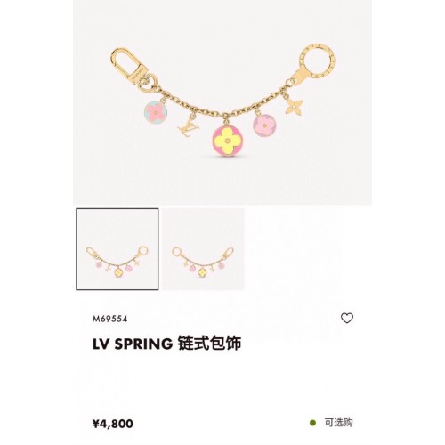 Přívěsek a klíčenka Louis Vuitton s květinovým vzorem CE9353