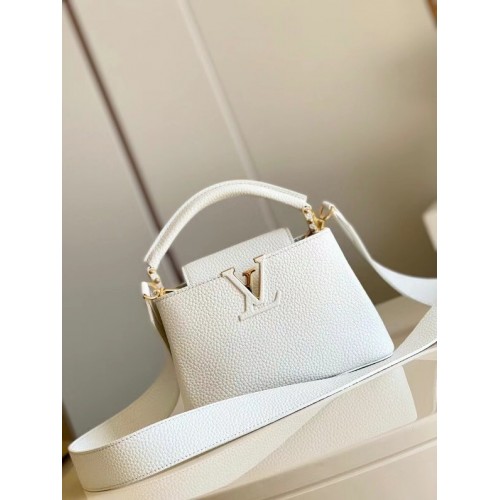 Louis Vuitton MINI CAPUCINES M55985 bílá