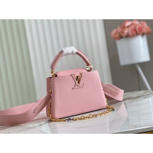 Kabelka Louis Vuitton CAPUCINES MINI M59065 růžová
