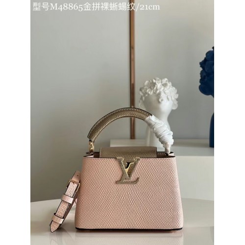 Kabelka Louis Vuitton CAPUCINES MINI M59268 světle růžová