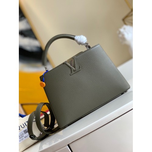 Kabelka Louis Vuitton CAPUCINES Original Leather PM M57227 tmavě zelená
