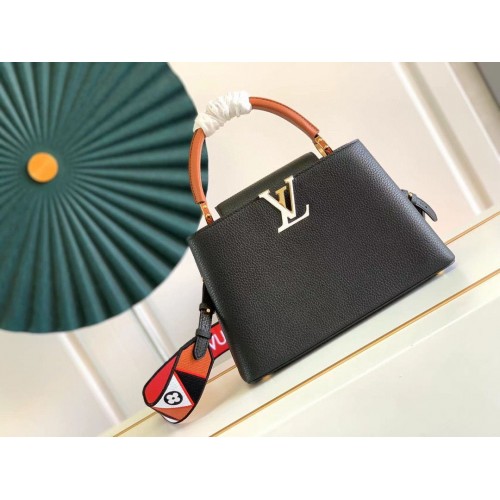 Kabelka Louis Vuitton CAPUCINES Original Leather PM M59020 Black