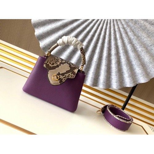 Kabelka Louis Vuitton CAPUCINES Original Leather PM M96467 Purple