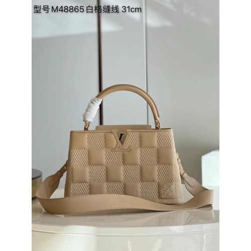 Kabelka Louis Vuitton CAPUCINES PM M48865 meruňková