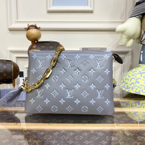 Polštář Louis Vuitton MM M20771 šedý a modrý