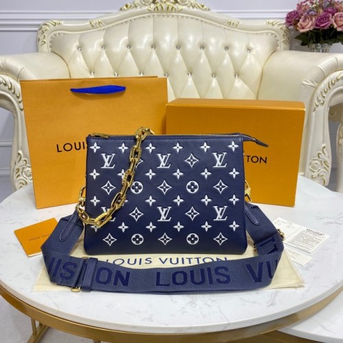 Louis Vuitton POLŠTÁŘ PM M58626 Královská modrá bílá