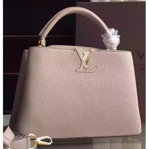 Taška Louis Vuitton Capucines BB Tote M94754 světle šedá