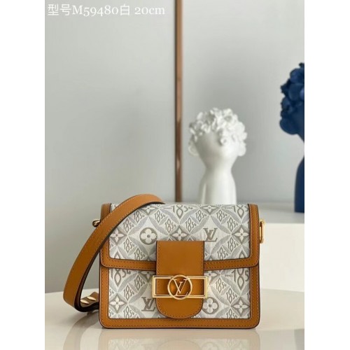 Kabelka Louis Vuitton DAUPHINE PM M59480 Ecru Caramel