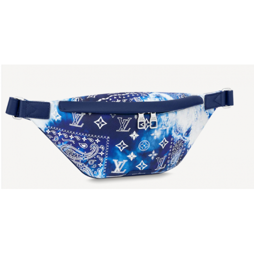 Ledvinková kabelka Louis Vuitton DISCOVERY PM M20587 modrá