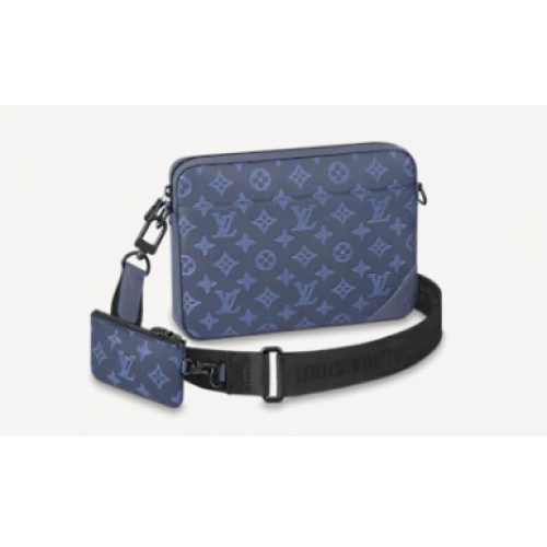 Kabelka Louis Vuitton DUO MESSENGER M45730 tmavě modrá