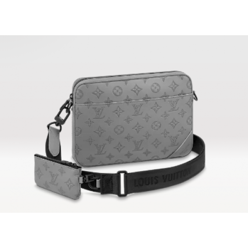 Kabelka Louis Vuitton DUO MESSENGER M46104 Antracitově šedá