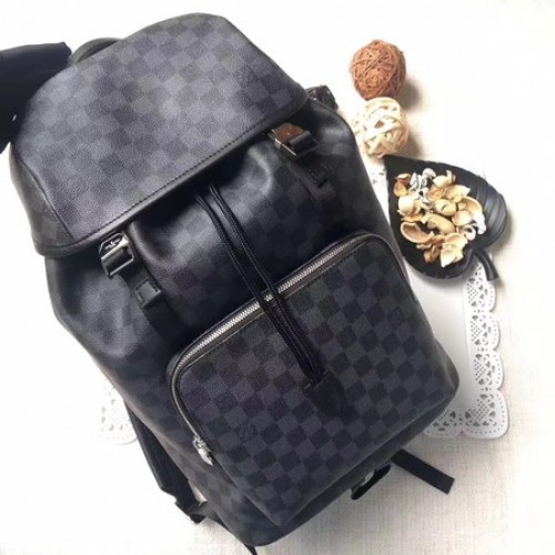Plátěný batoh Louis Vuitton Damier Graphite ZACK N40005