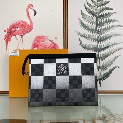 Louis Vuitton Damier Graphite Giant Travel Bag N60412 Černá a bílá