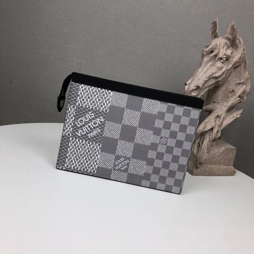 Louis Vuitton Damier Graphite cestovní pouzdro MM M60443 šedá