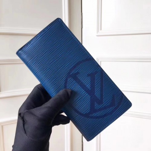 Kožená peněženka Louis Vuitton EPI 63511 modrá