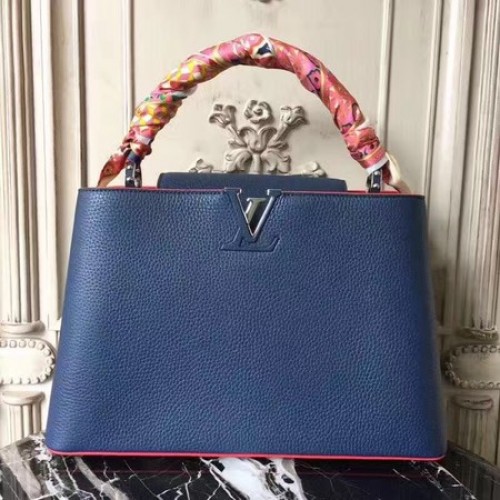 Louis Vuitton Elegantní Capucines Kabelky MM M41813 Modrá