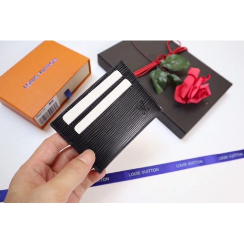 Pouzdro na karty Louis Vuitton Epi Leather M60721 černé