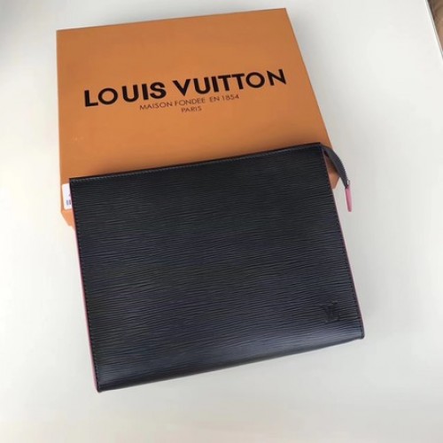 Louis Vuitton Epi Leather TOALETNÍ TAŠKA 26 M67184 Černá a růžová