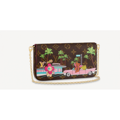 Louis Vuitton FELICIE POCHETTE M80859 Fuchsiově růžová