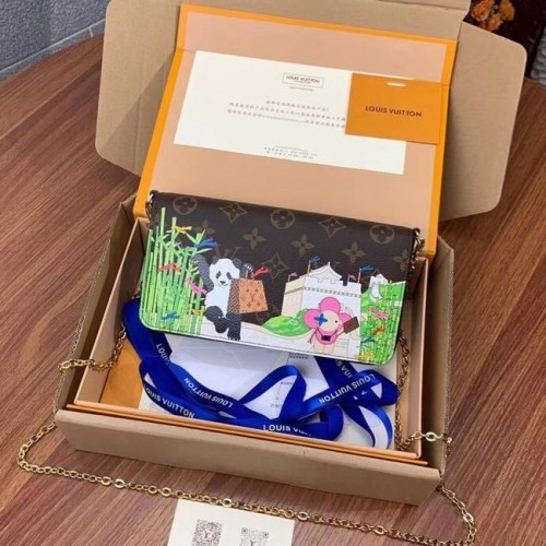 Louis Vuitton FELICIE POCHETTE M80859A Fuchsiově růžová