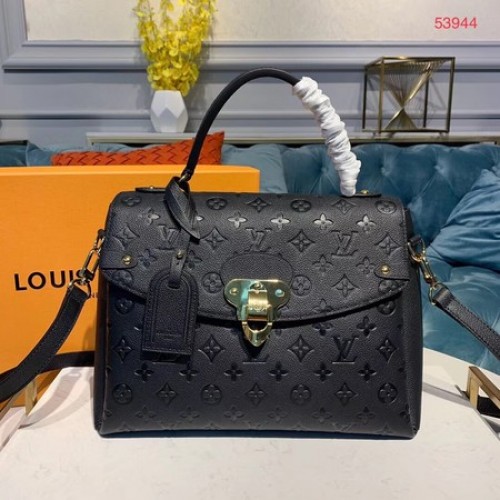 Louis Vuitton Georges MM Monogram Empreinte Originální kůže M53944 černá