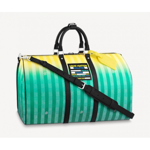 Kabelka Louis Vuitton KEEPALL 50B M59912, zelená, přechodová