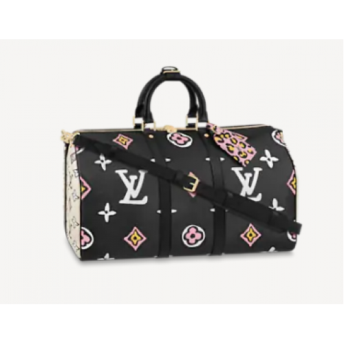 Louis Vuitton KEEPALL BANDOULIERE 45 M58656 černá