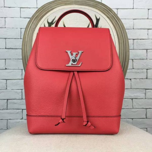 Batoh Louis Vuitton LOCKME 41817 Červený