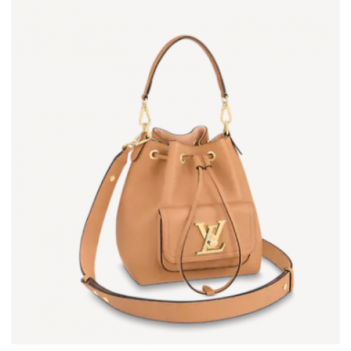 Kabelka Louis Vuitton LOCKME BUCKET M57687 Arizona Beige
