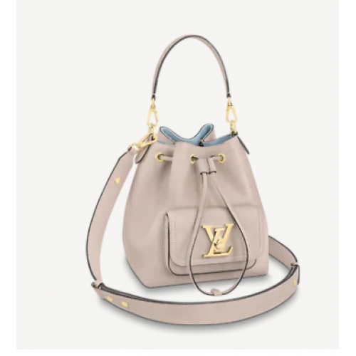 Kabelka Louis Vuitton LOCKME BUCKET M57687 Greige