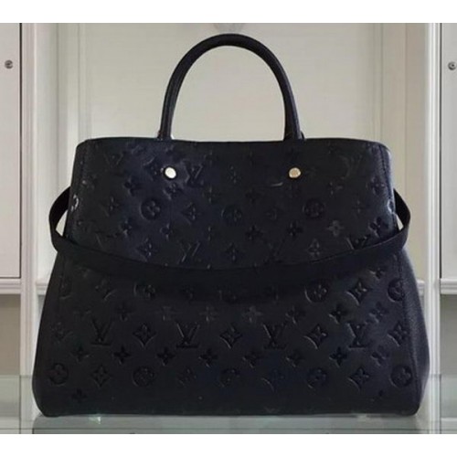 Taška Louis Vuitton M41069 Black Monogram Empreinte Montaigne GM