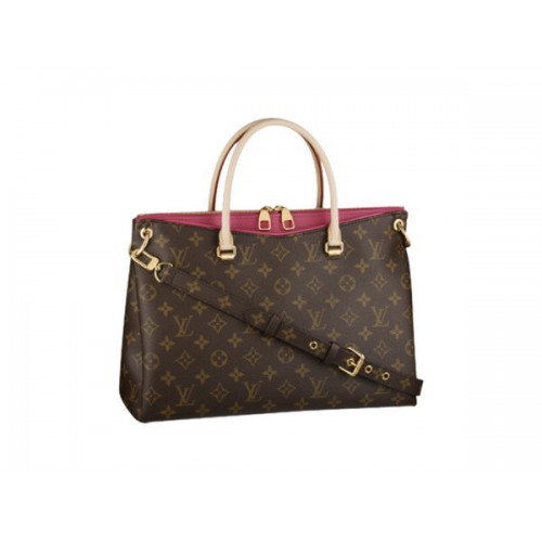 Kabelka Louis Vuitton M41147 s monogramovým plátnem Pallas LG růžová