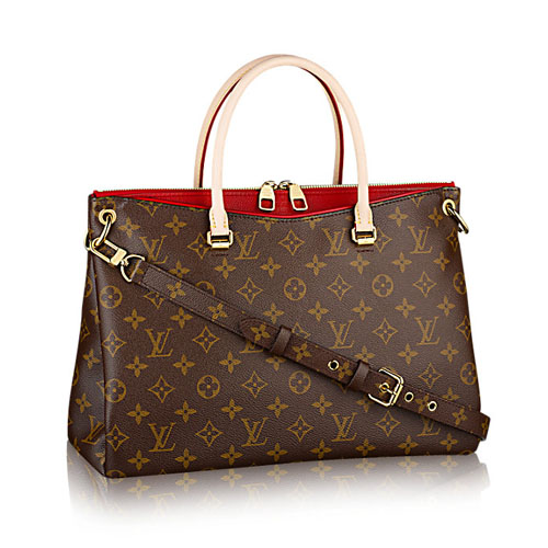 Plátěná taška Louis Vuitton M41175 s monogramem Pallas Cerise