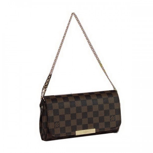 Louis Vuitton N41276 Damier Ebene Canvas Oblíbená PM taška přes rameno