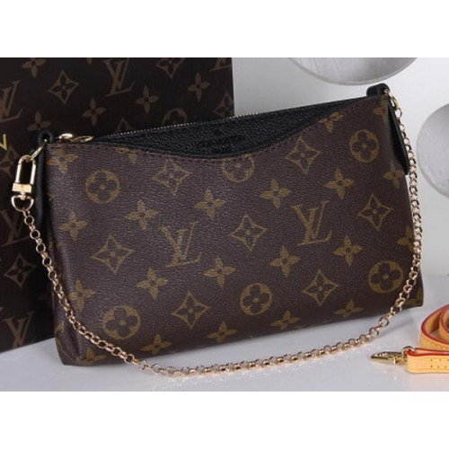 Kabelka Louis Vuitton M41638 Monogram Canvas PALLAS CLUTCHES černá