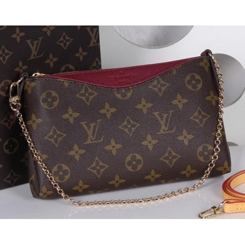 Kabelka Louis Vuitton M41638 Monogram Canvas PALLAS CLUTCHES fialová