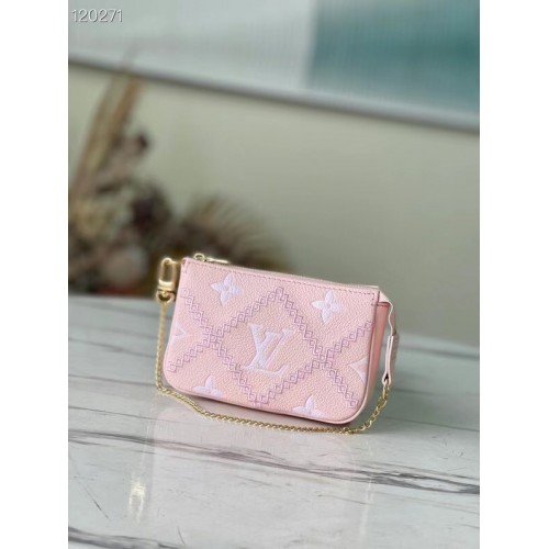 Louis Vuitton MINI POUCHETTE DOPLŇKY M81140 růžová