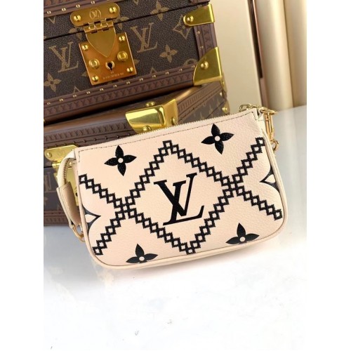 Louis Vuitton MINI POUCHETTE DOPLŇKY M81140 bílá