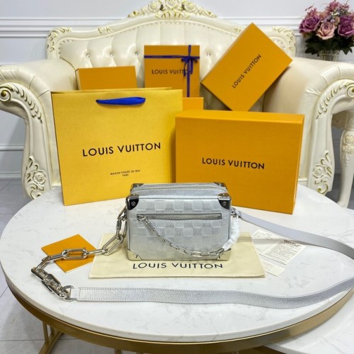 Louis Vuitton MINI originální PETITE MALLE M59726 stříbrná