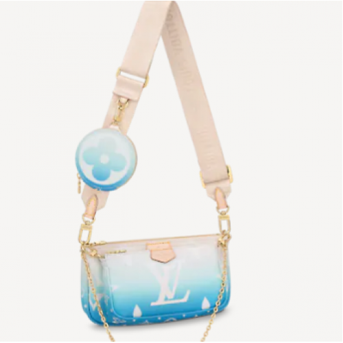 Louis Vuitton MULTI POCHETTE PŘÍSLUŠENSTVÍ M57633 Modrá