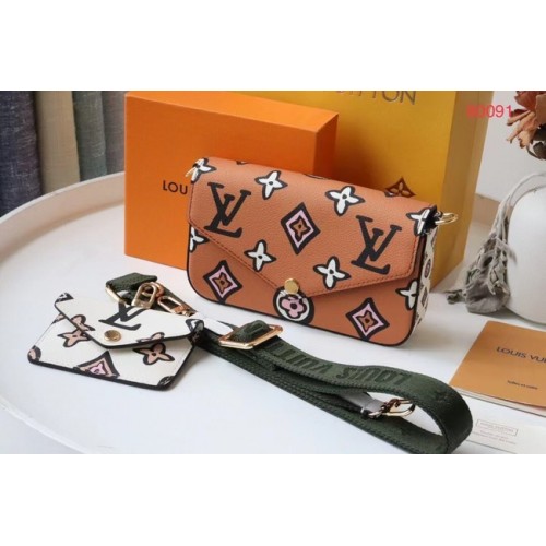 Louis Vuitton MULTI POCHETTE PŘÍSLUŠENSTVÍ M80697 hnědé