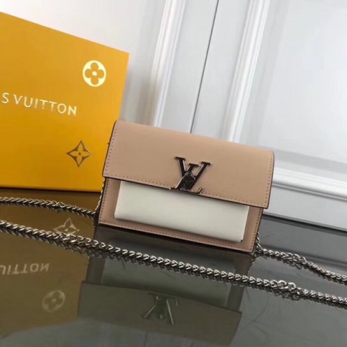 Řetízek Louis Vuitton MYLOCKME BB CHAIN LOUISE M63471 meruňkový
