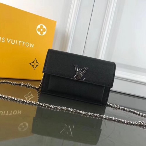 Řetízek Louis Vuitton MYLOCKME BB CHAIN LOUISE M63471 černá