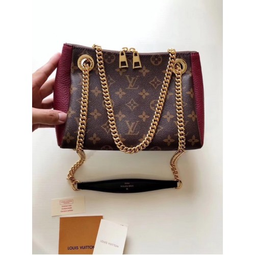 Plátěná kabelka Louis Vuitton Monogram BRITTANY M53597 fuchsiová