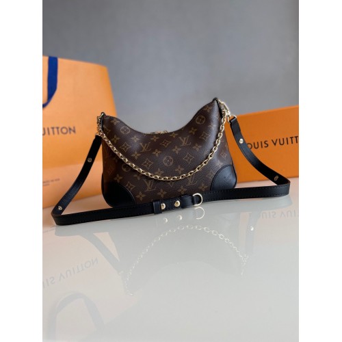 Louis Vuitton Monogram Canvas Boulogne Original Leather M45831 Černá
