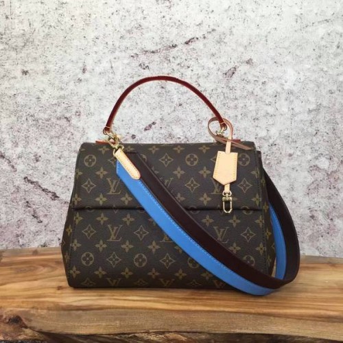 Plátěná kabelka Louis Vuitton Monogram CLUNY M42735 modrá