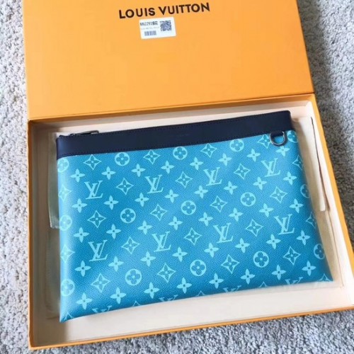 Plátěná kabelka Louis Vuitton Monogram POCHETTE APOLLO 61692 nebesky modrá