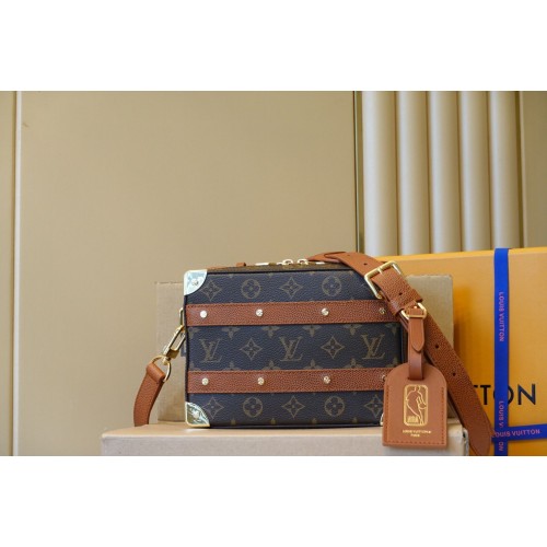 Louis Vuitton Monogram Canvas Handle Originální Kožená Taška M45785 Hnědá